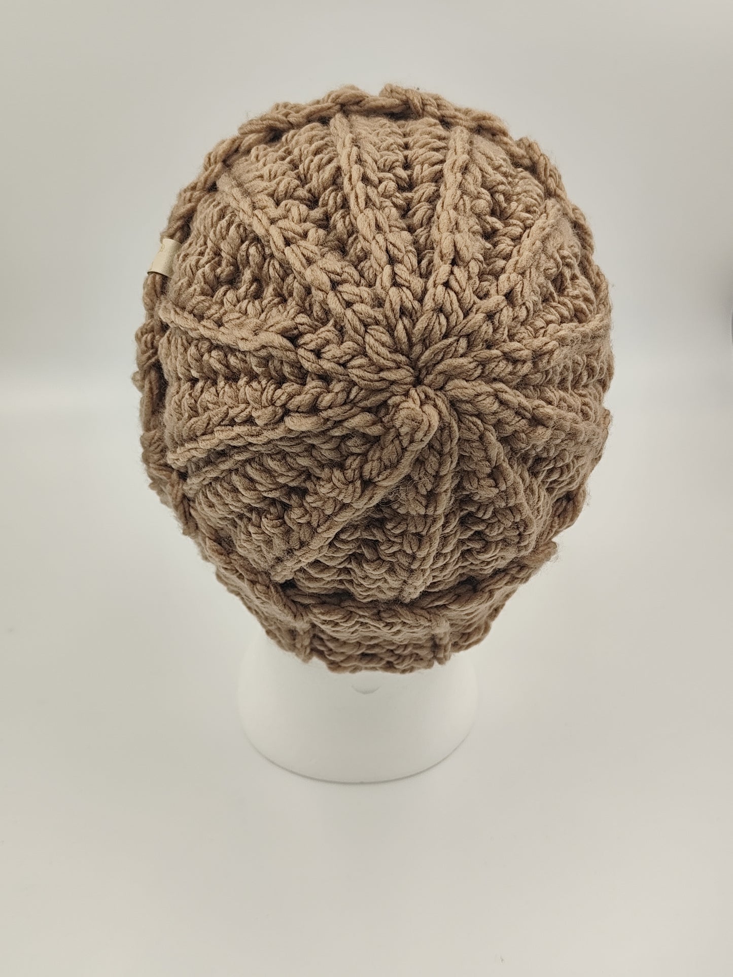 Bonnet crochet fait main Cocotte - Moka