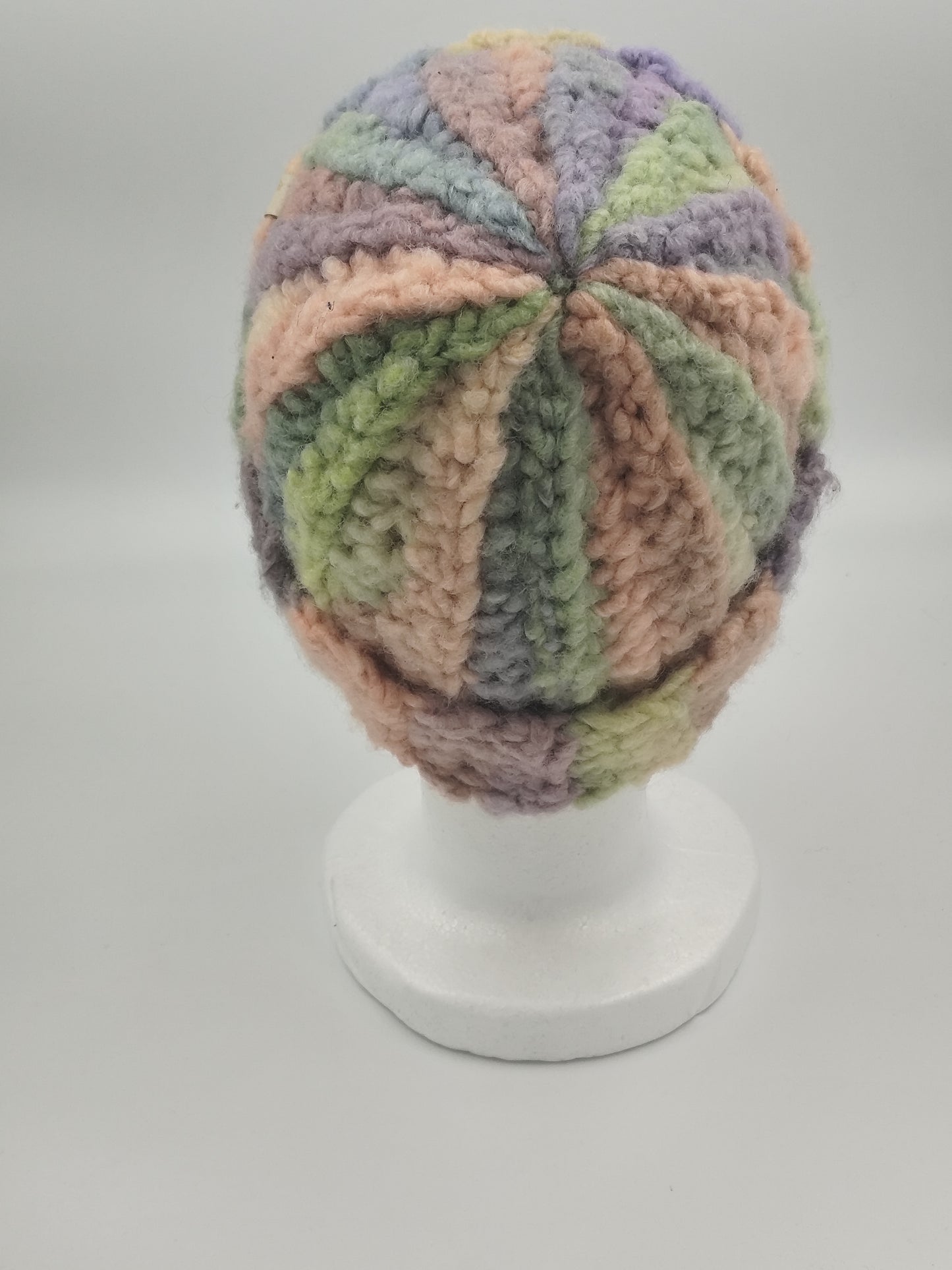 Bonnet crochet fait main Cocotte - Pastel