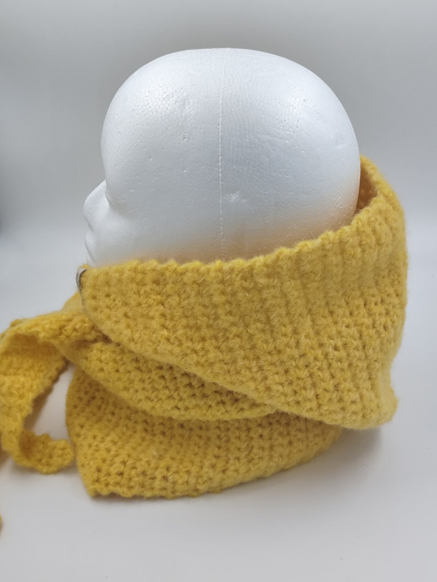 Capuche crochet faite main Sussex - Soleil