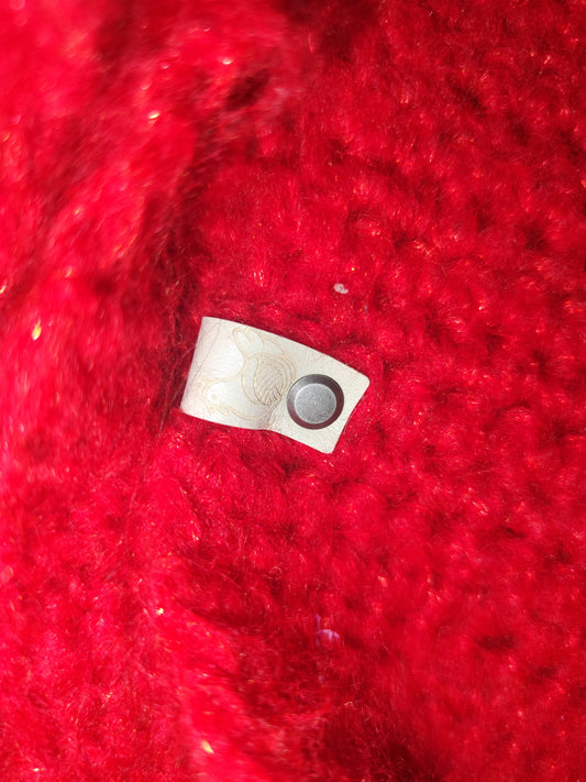 Capuche crochet faite main Sussex - Rouge