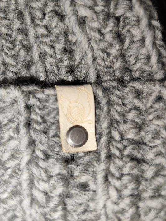 Bonnet crochet fait main Cocotte - Anthracite