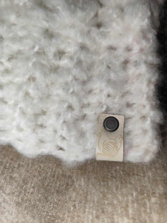 Bonnet crochet fait main Crevecoeur - Blanc