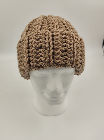 Bonnet crochet fait main Cocotte - Moka