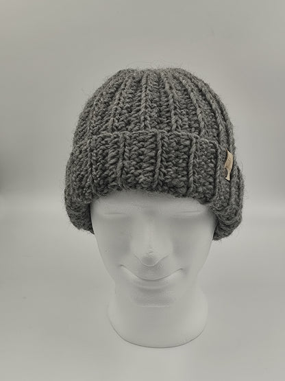 Bonnet crochet fait main Cocotte - Anthracite