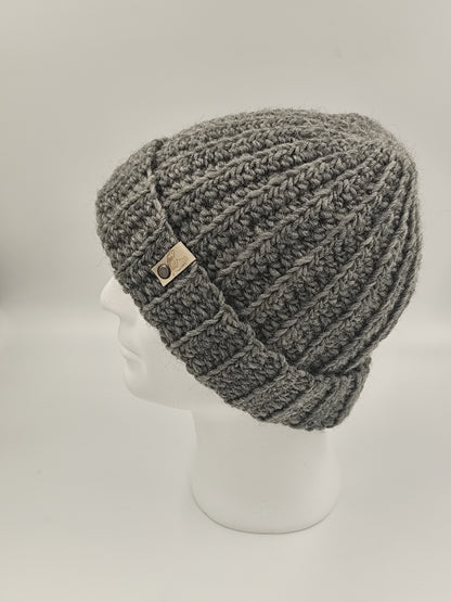 Bonnet crochet fait main Cocotte - Anthracite