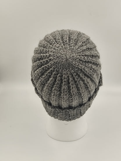 Bonnet crochet fait main Cocotte - Anthracite