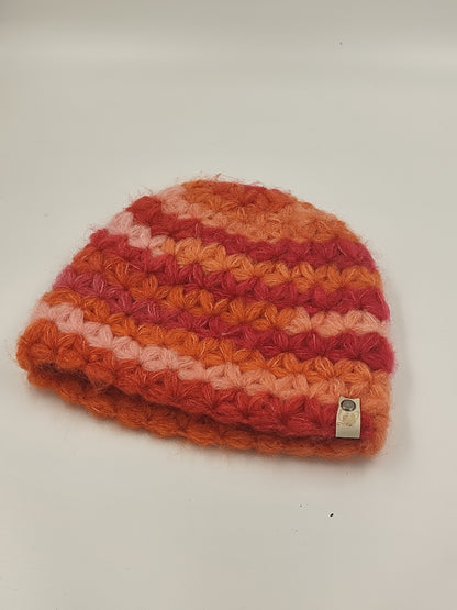 Bonnet crochet fait main Orpington - Aurore