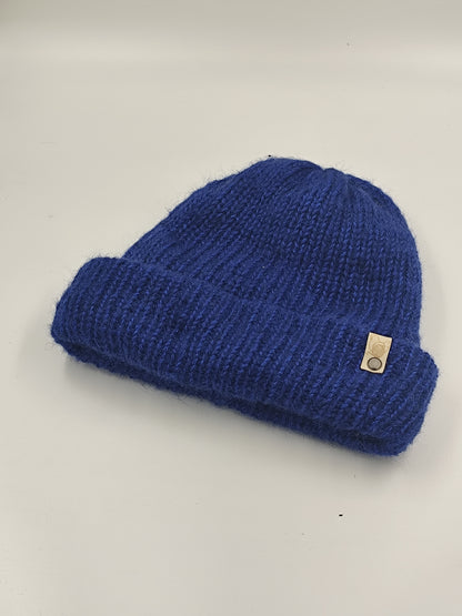 Bonnet crochet fait main Cocottine - Bleu