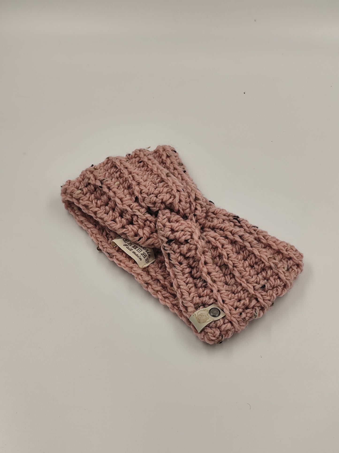 Bandeau crochet fait main Cocotte - Rose
