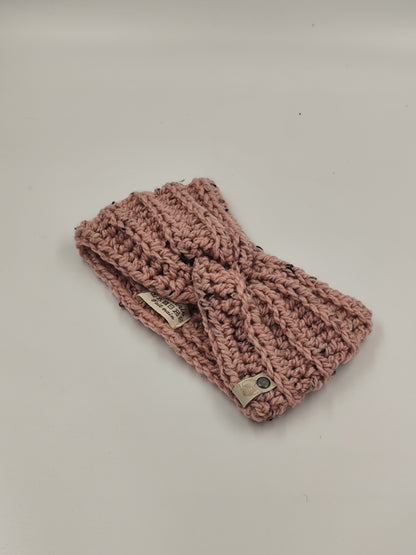 Bandeau crochet fait main Cocotte - Rose