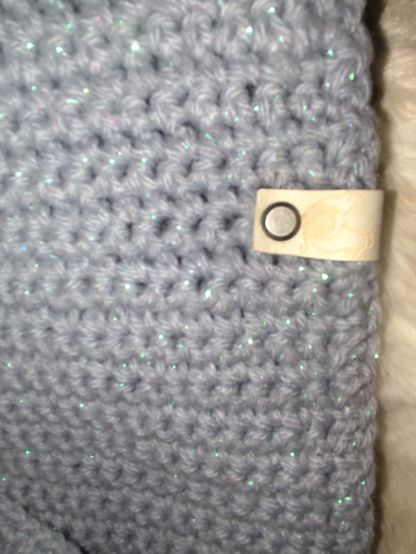 Capuche crochet faite main Sussex - Perle gris