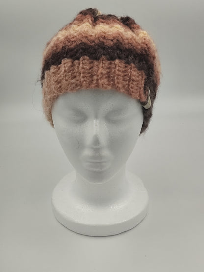 Bonnet crochet fait main Cochin - Blush
