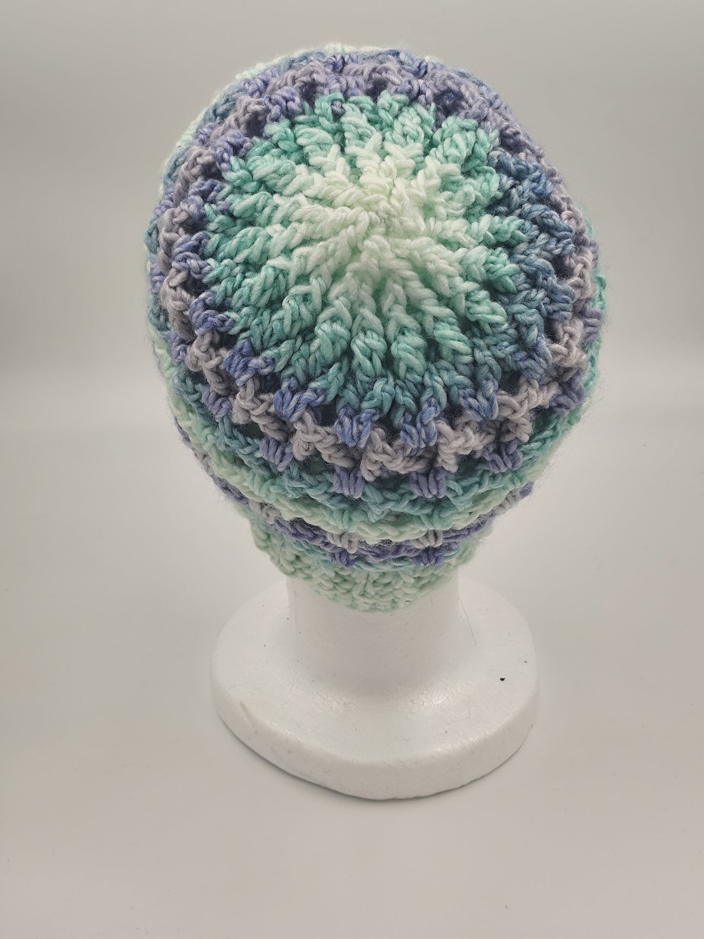 Bonnet crochet fait main Brahma - Océan