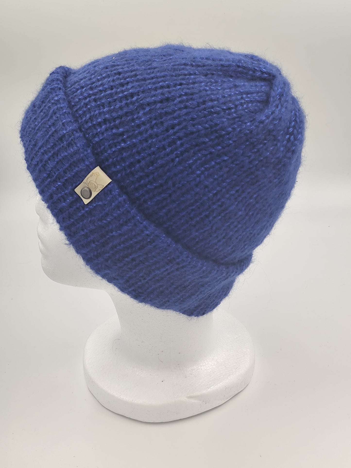 Bonnet crochet fait main Cocottine - Bleu