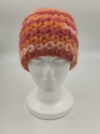 Bonnet crochet fait main Orpington - Aurore