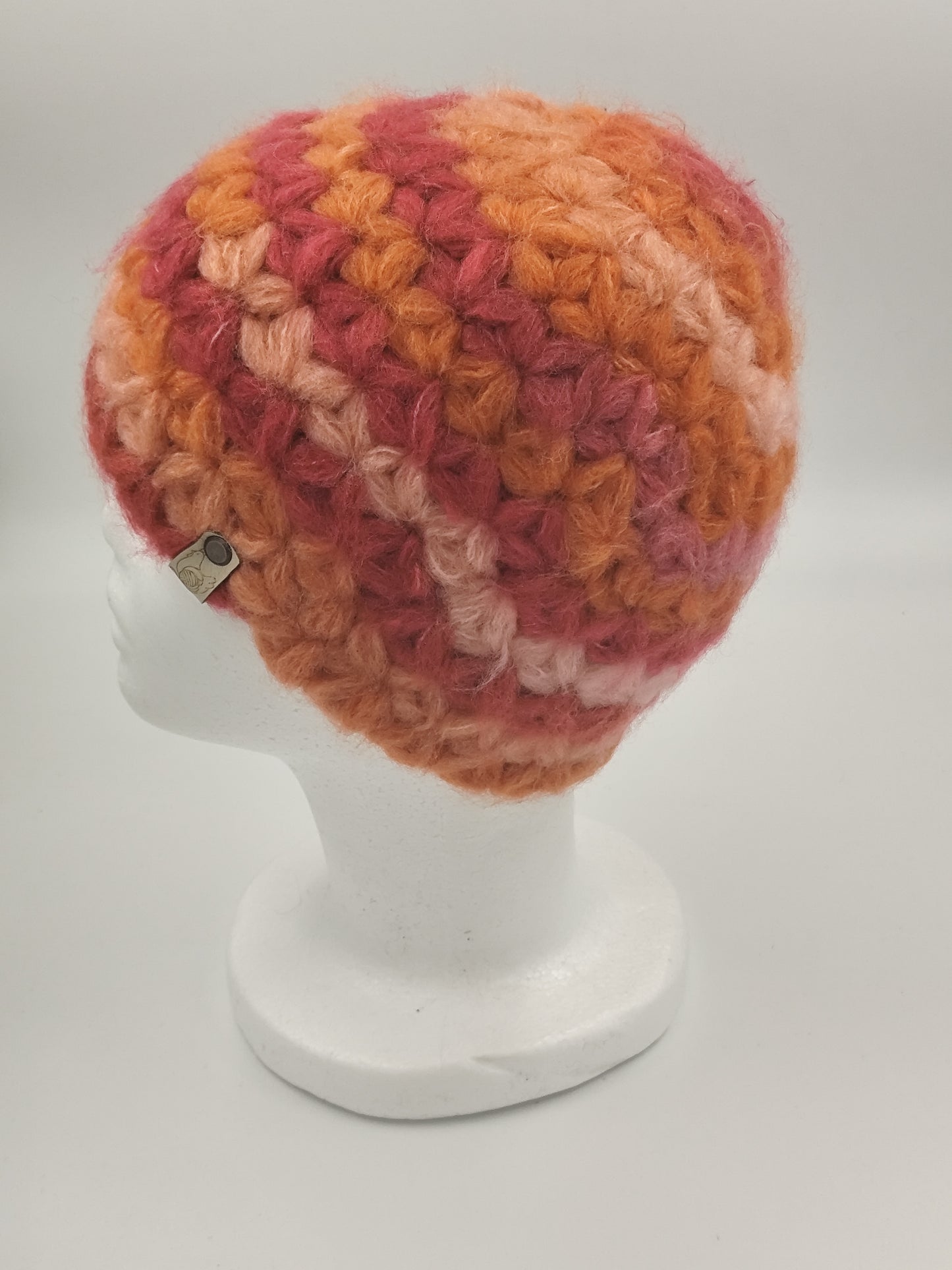 Bonnet crochet fait main Orpington - Aurore
