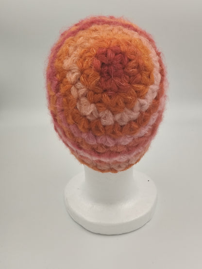 Bonnet crochet fait main Orpington - Aurore