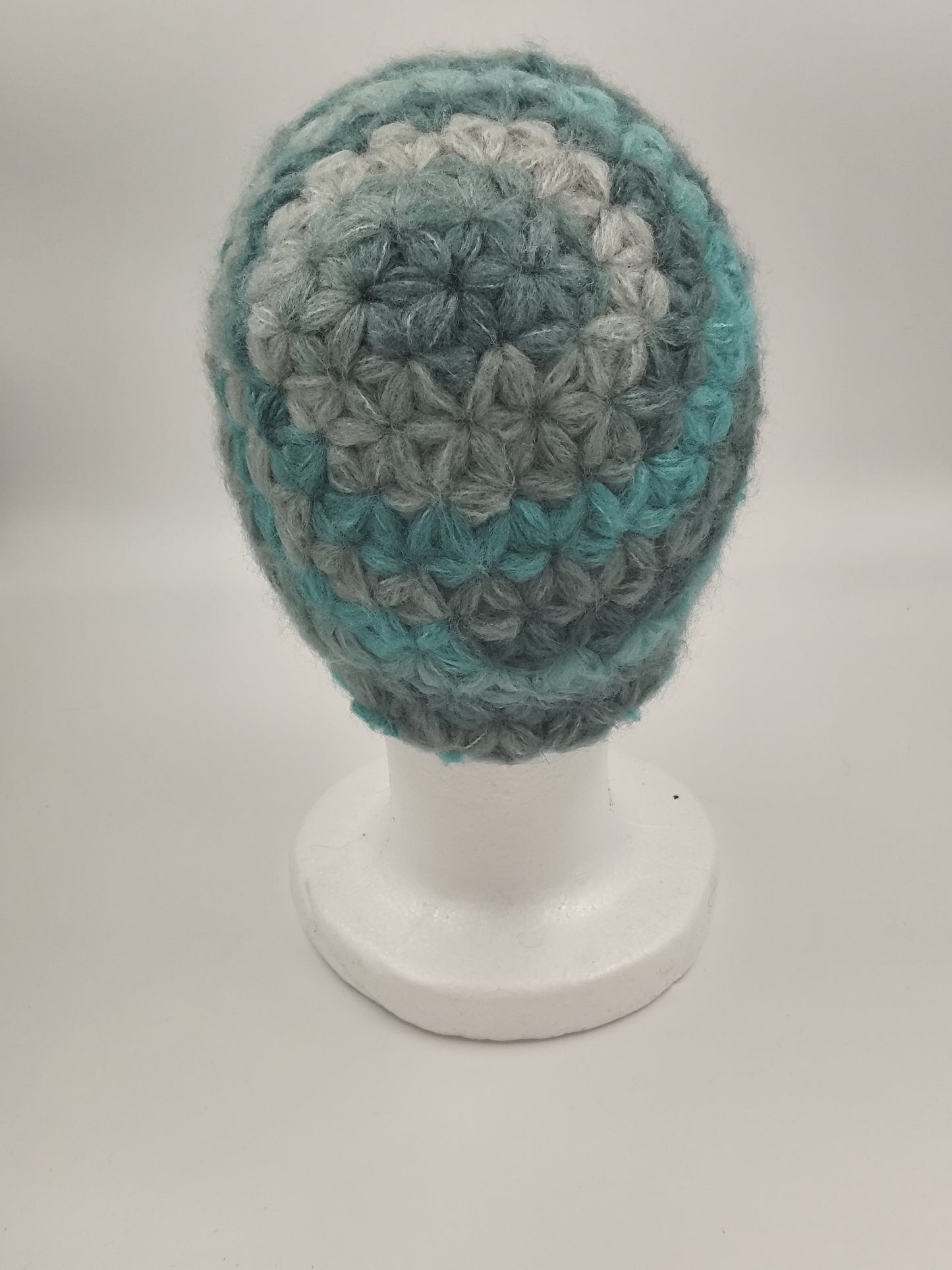 Bonnet crochet fait main Orpington - Emeraude