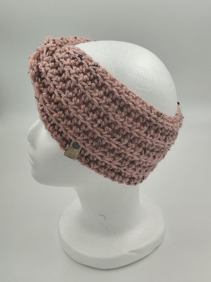 Bandeau crochet fait main Cocotte - Rose