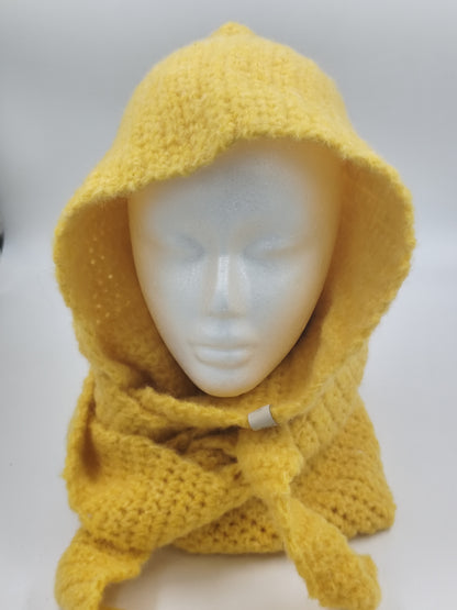 Capuche crochet faite main Sussex - Soleil