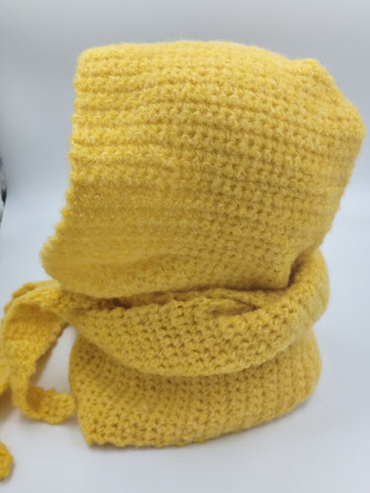 Capuche crochet faite main Sussex - Soleil