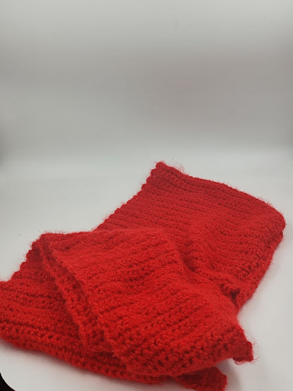 Capuche crochet faite main Sussex - Rouge