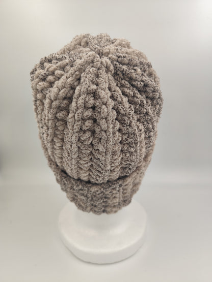 Bonnet crochet fait main Cocotte – Fauve