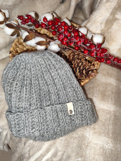 Bonnet crochet fait main Cocotte - Anthracite