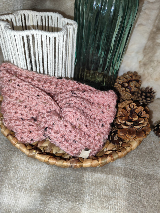 Bandeau crochet fait main Cocotte - Rose