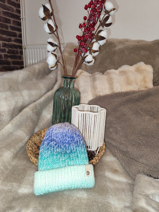 Bonnet crochet fait main Cocottine – Océan