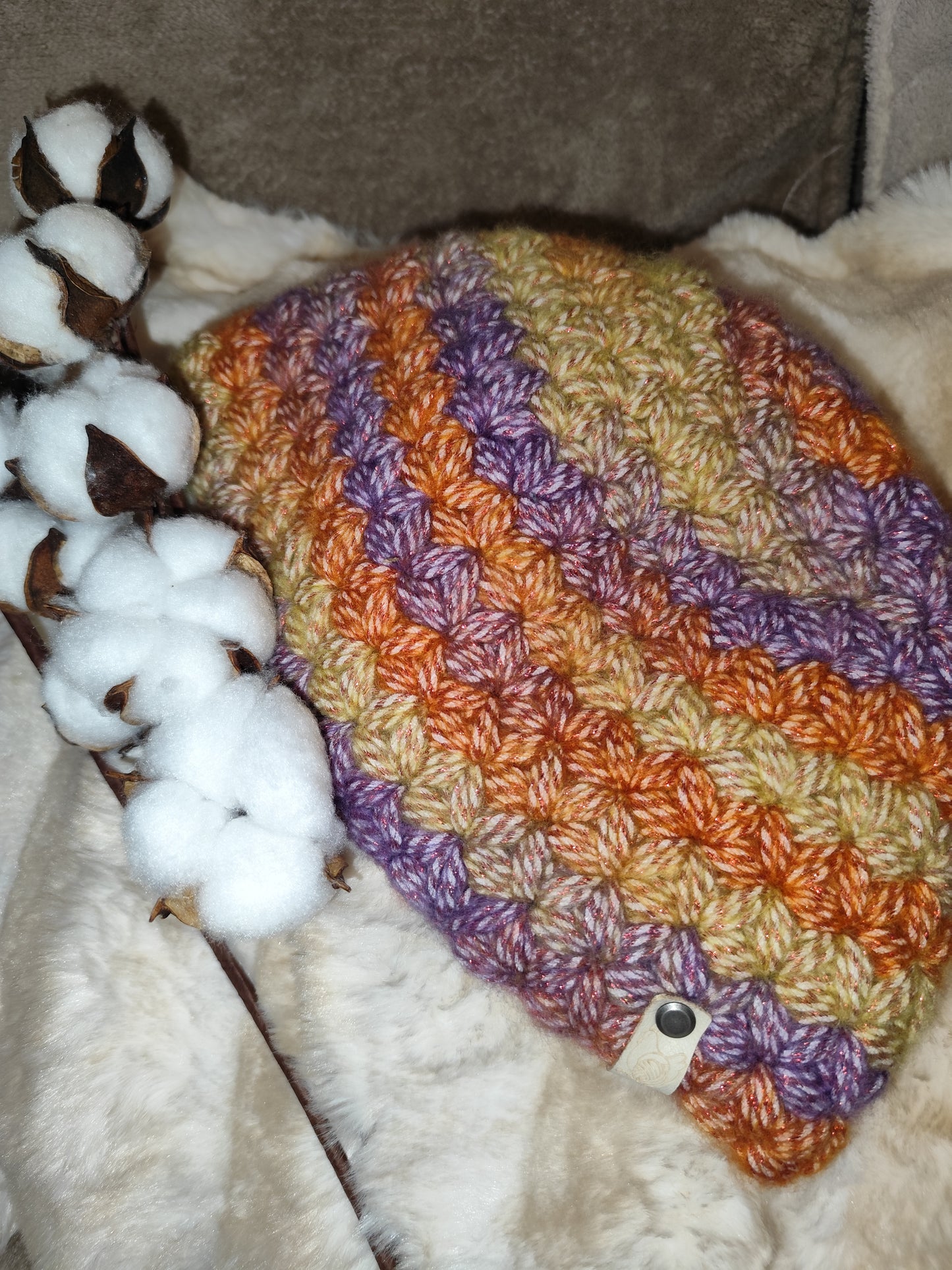 Bonnet crochet fait main Orpington - Disco