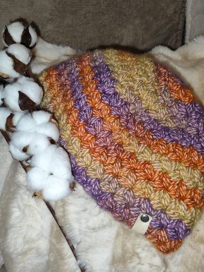 Bonnet crochet fait main Orpington - Disco